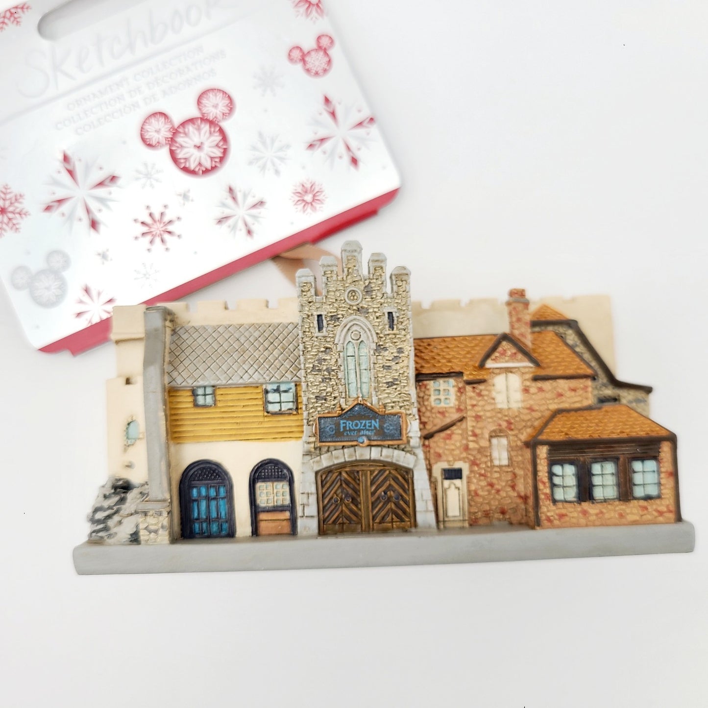 NEW Disney Parks EPCOT Norway Pavilion Frozen Ride Sketchbook Ornament Elsa Anna