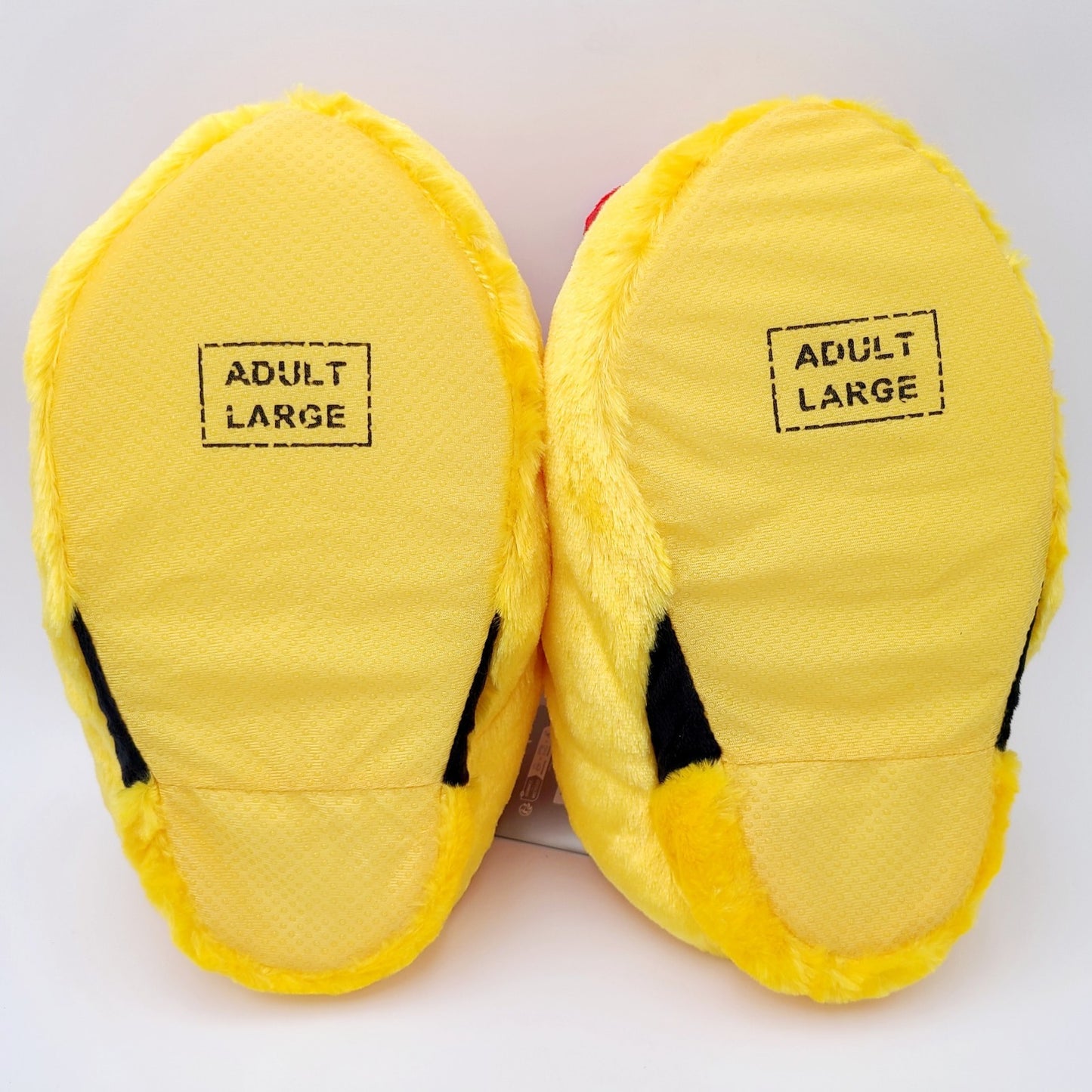 LARGE Disney Parks Minnie Mouse Yellow Slippers Red Sequin Bow Adult Women's NEW