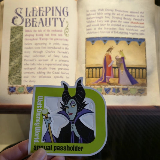 Disney Parks Magnet 2025 Maleficent Annual Passholder Limited Sleeping Beauty