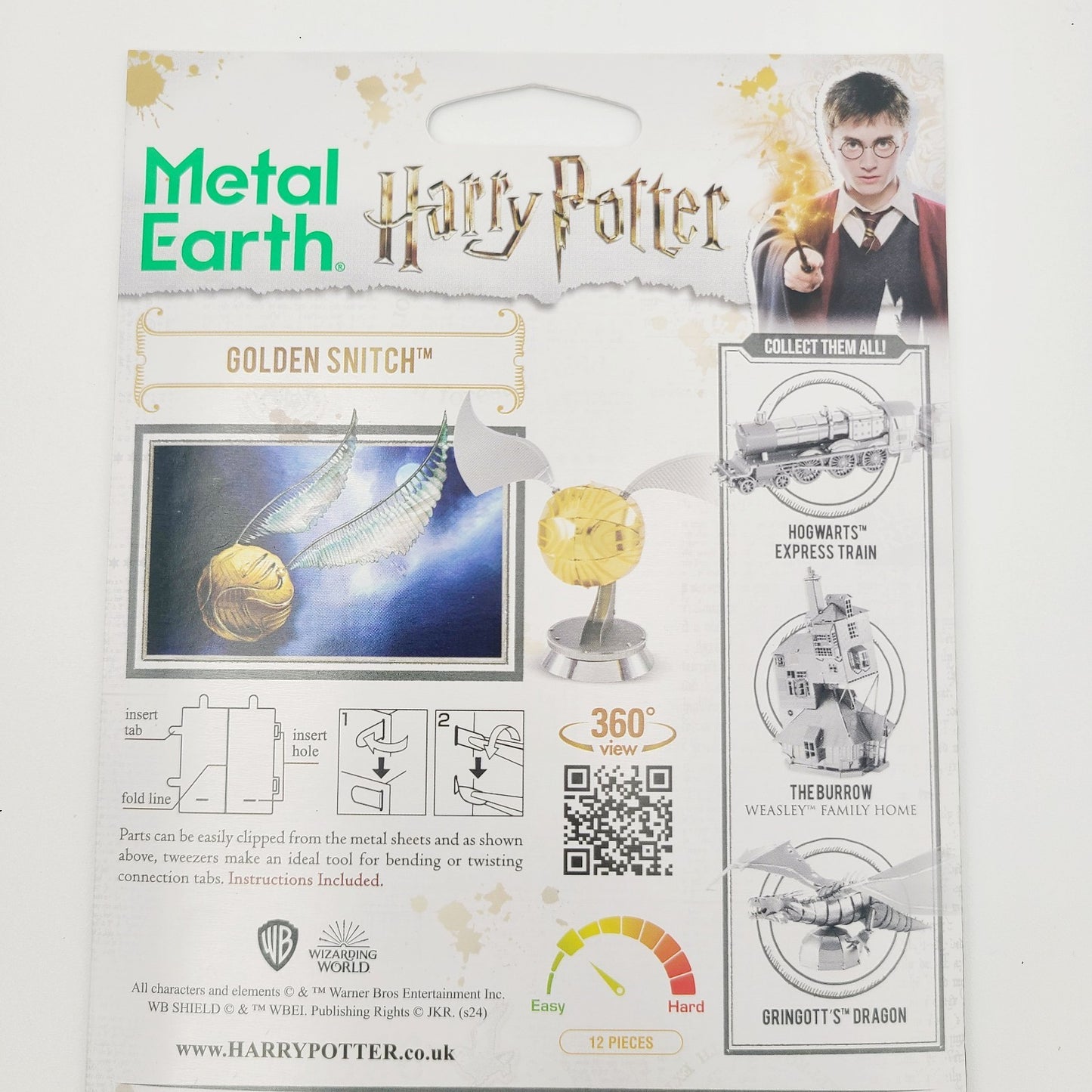 NEW Universal Studios World Of Harry Potter Golden Snitch Metal Earth Model Kit