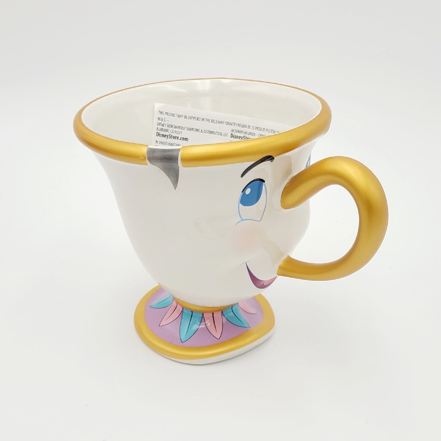 *CHIP Mug* Walt Disney World Parks Beauty & the Beast Tea Cup Ceramic Coffee NEW