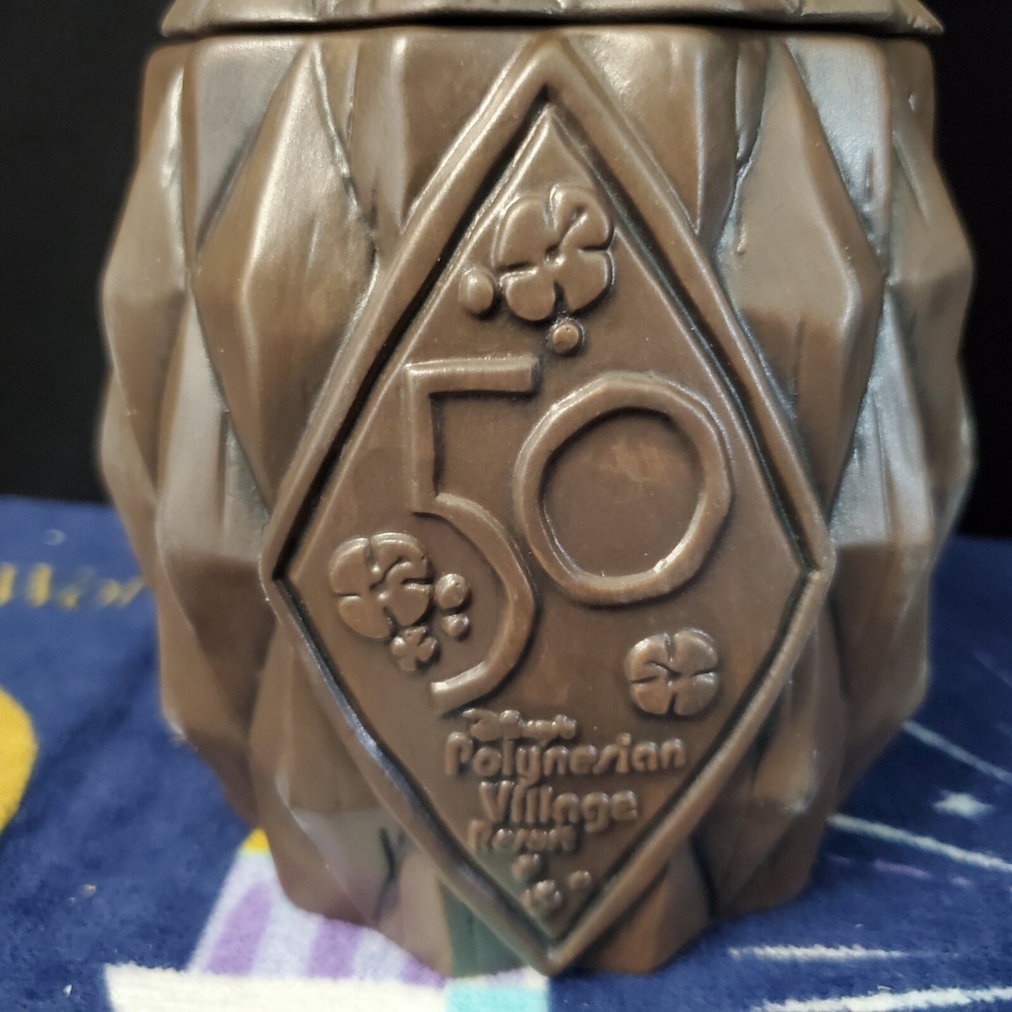 Walt Disney World Parks Polynesian Resorts 50th Anniv Pineapple Tiki Mug Sipper