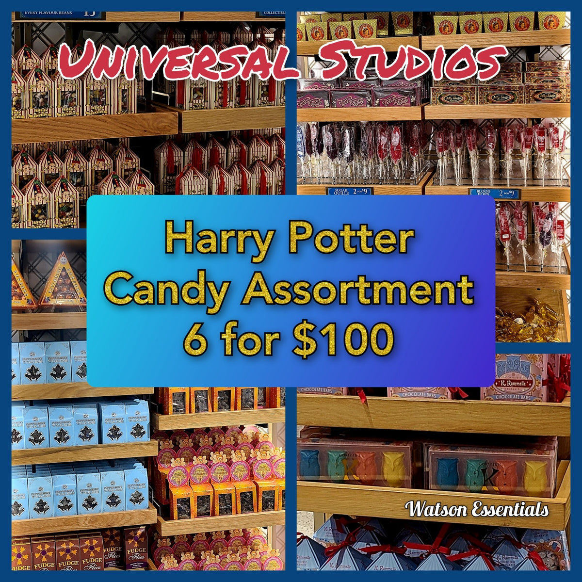 *Set of 6 - Mystery Candy Set* Wizarding World Harry of Potter Universal Studios