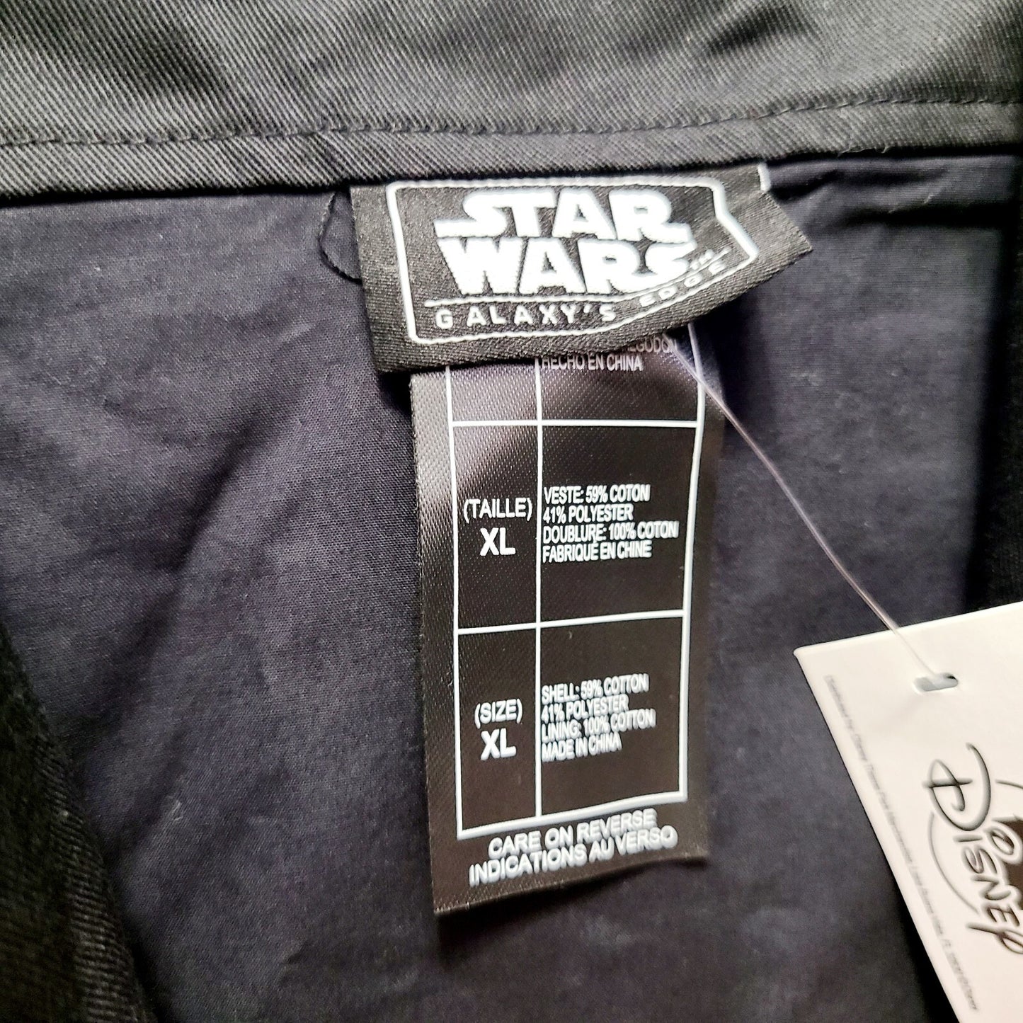 XL Disney Parks Han Solo Vest Adult XLARGE Black Star Wars Galaxy’s Edge Costume