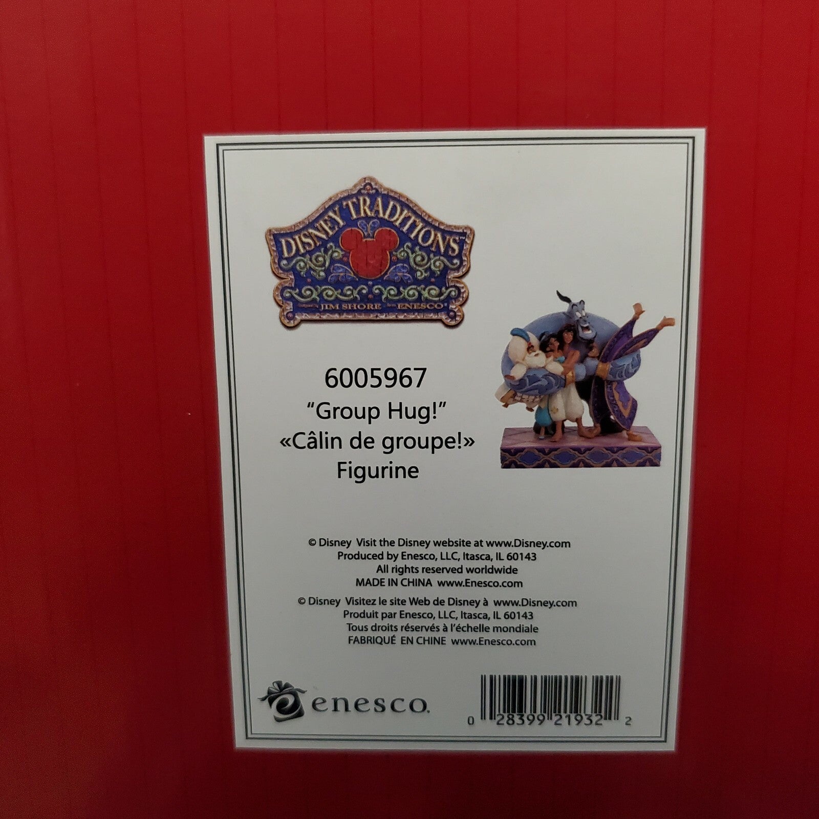 Disney Parks Enesco Jim Shore Traditions Aladdin Group Hug NIB 6005967 Jasmine