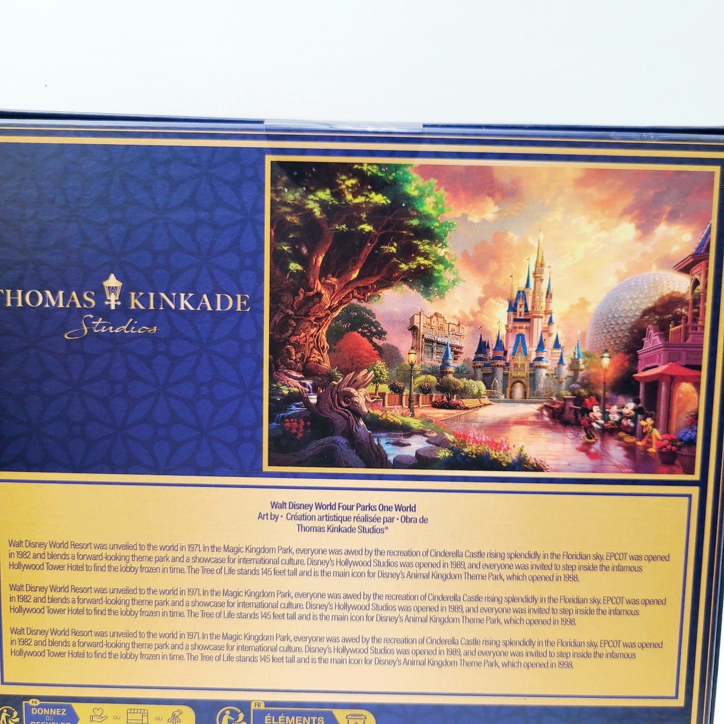 2025 Disney Signature Walt Disney World Four Parks One World 1000 Piece Puzzle