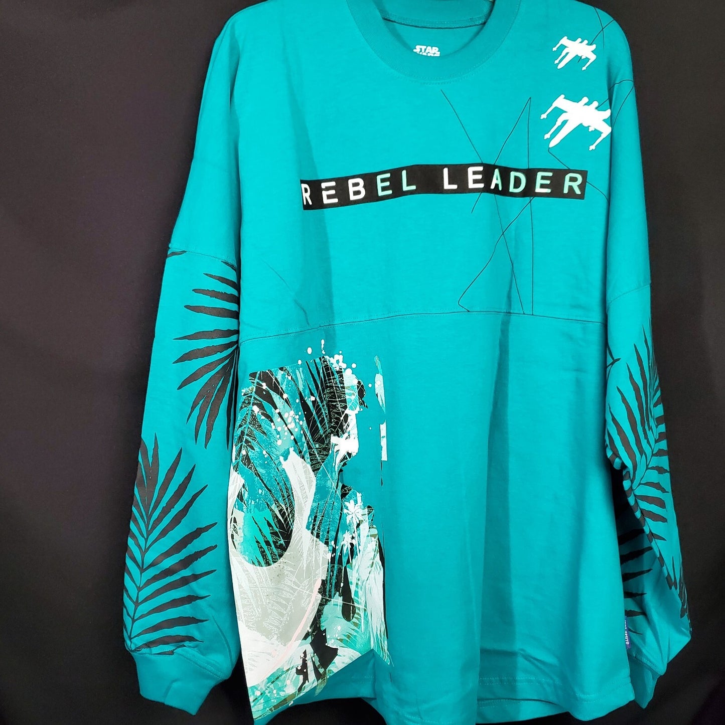 LARGE Disney Park May The 4th Star Wars Galaxy's Edge Rebel Leader Spirit Jersey