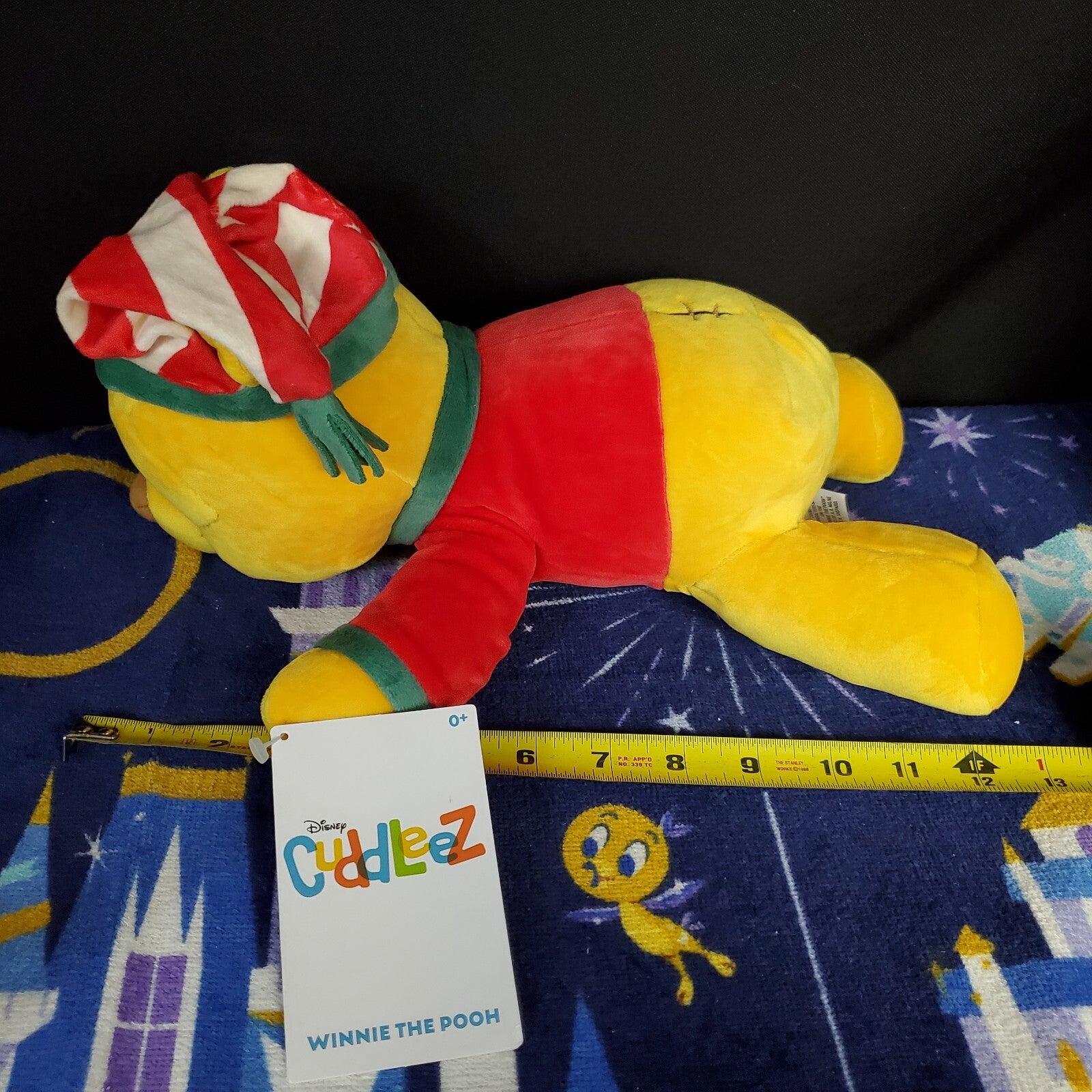 2022 Disney Parks Holiday Christmas Cuddleez Winnie The Pooh 13” Plush New