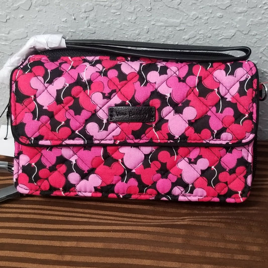 Disney Parks Vera Bradley Whimsical Paisley Crossbody Purse Bag Mickey Balloon