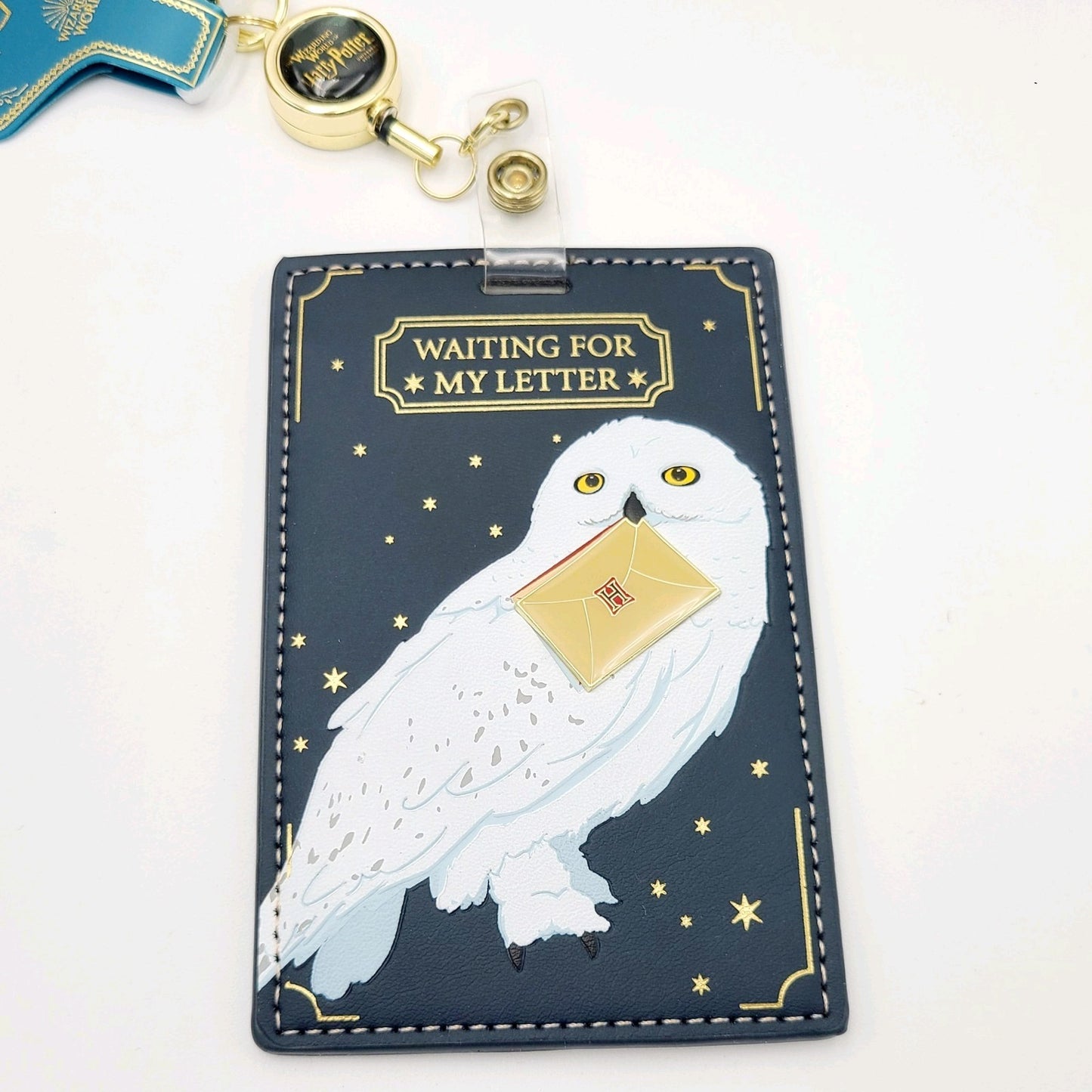 *Owl Backpack Tumbler ID Badge* Universal Harry Potter Hedwig Waiting My Letter