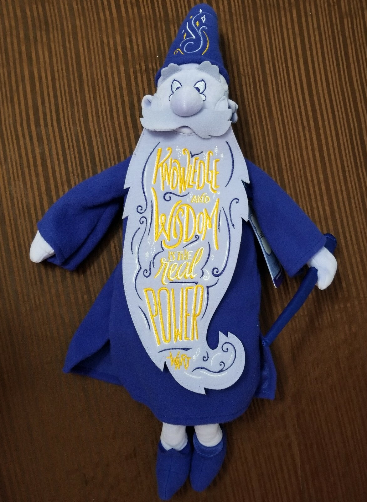 Disney Wisdom Collection Merlin 20" Limited Release Soft Plush Toy Sword Stone