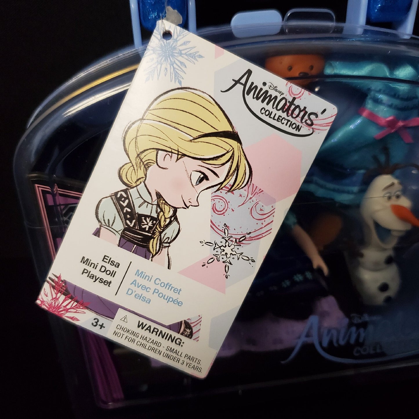 NEW Disney Park Animators' Collection Frozen Elsa Olaf Mini 5" Doll Play Toy Set