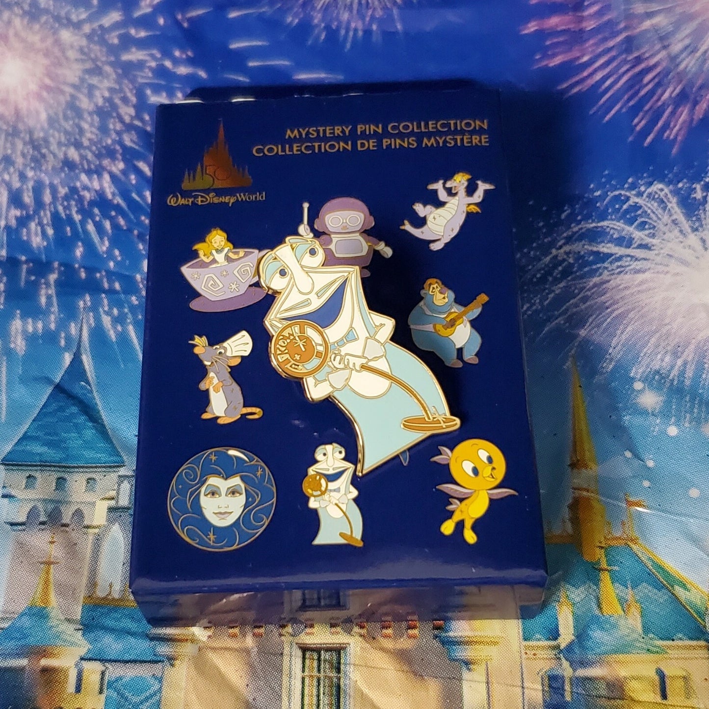 *COMPLETE SET 10 Pins* Walt Disney World Park 50th Anniversary Mystery PLUS Bag