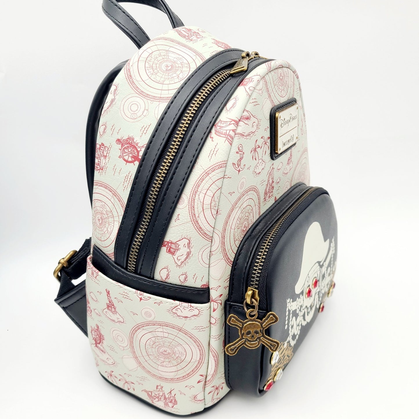 NEW Disney Parks Pirates of the Caribbean GITD Loungefly Mini Backpack Glow Dark