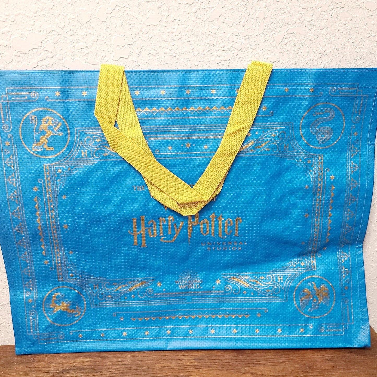 *2 Reusable Bag Set* Studios Wizarding World of Harry Potter Tote Gift Bag NEW