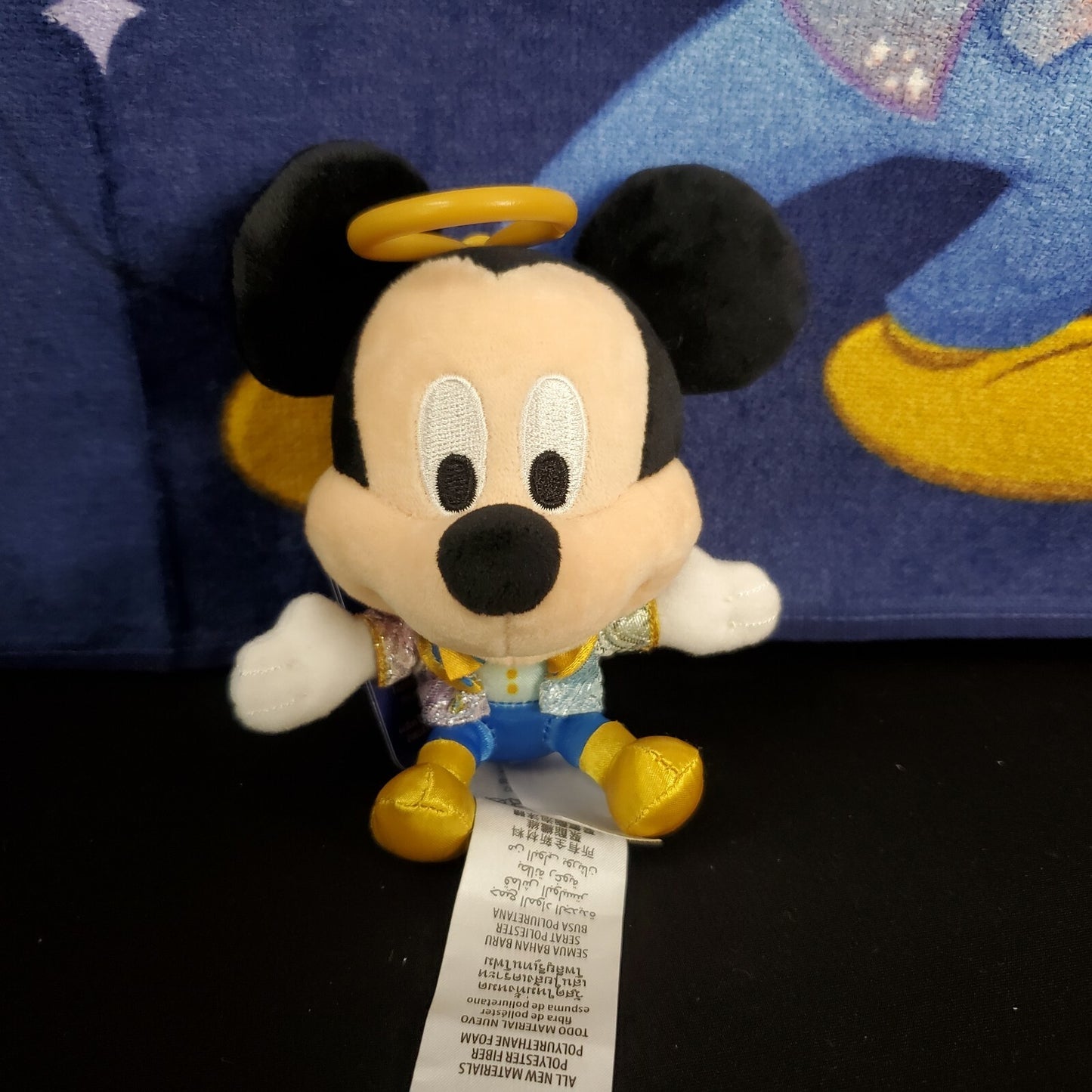 2021 Disney Parks WDW 50th Anniversary Mickey Mouse Backpack Plush Keychain Clip