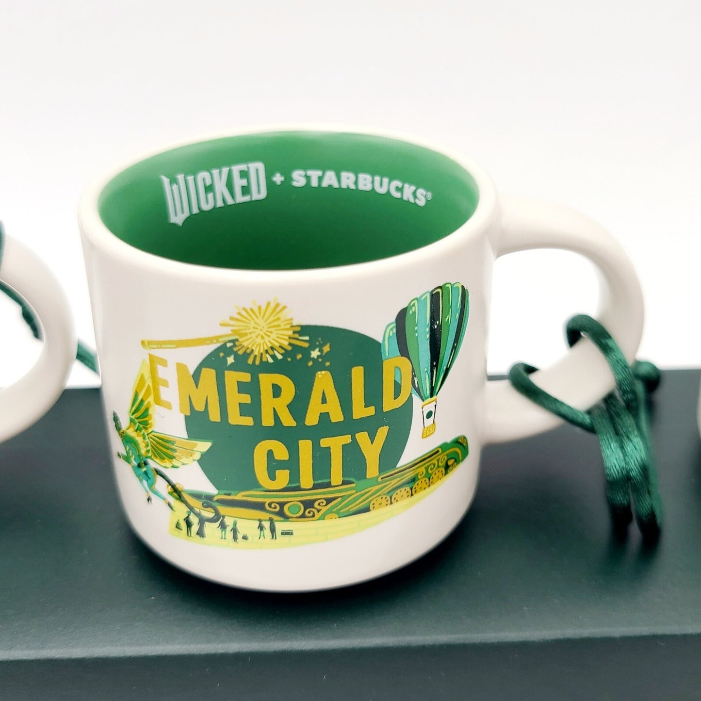 *Set of 3 Wicked ORNAMENT Mug* 2024 Universal Studios Starbucks Discovery Series