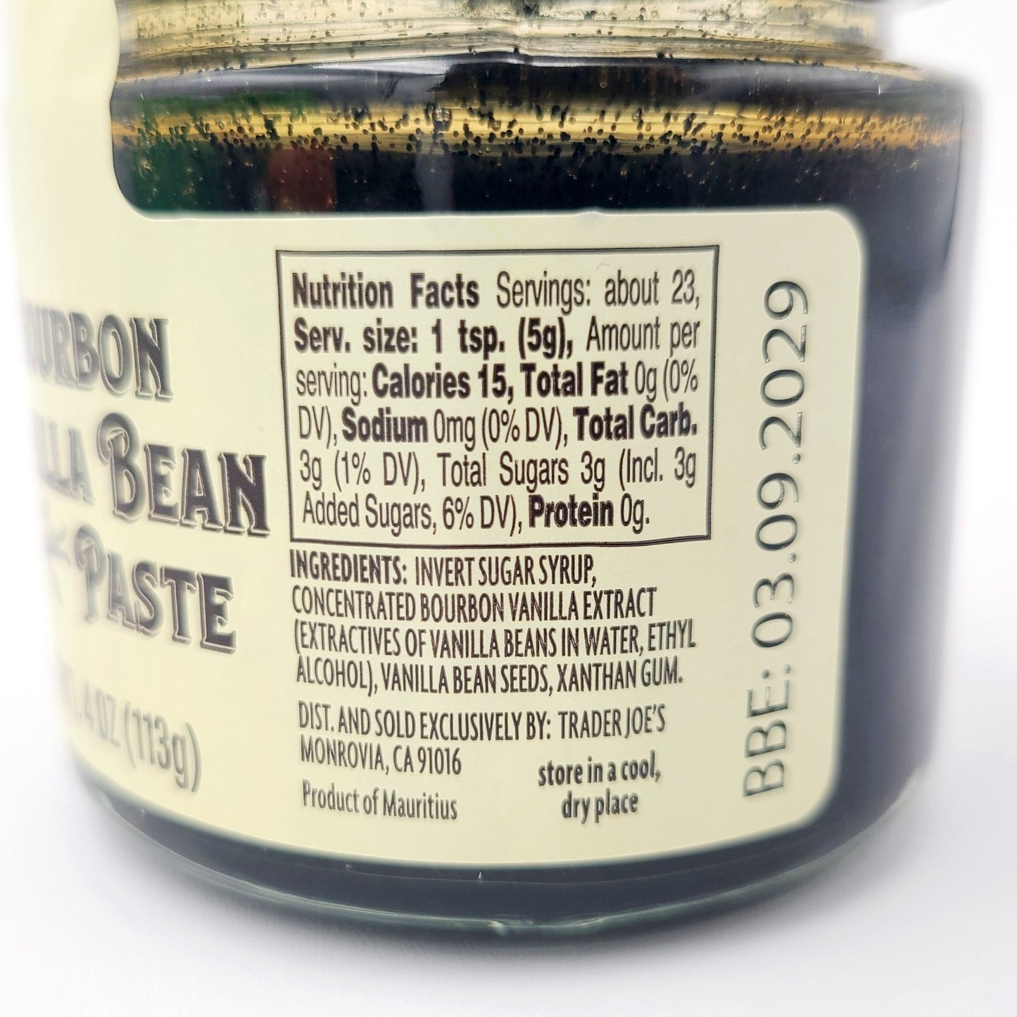 *2 Pack* Trader Joe’s Bourbon Vanilla Bean Paste 4 oz X 2 Jars Total 8 oz Joes