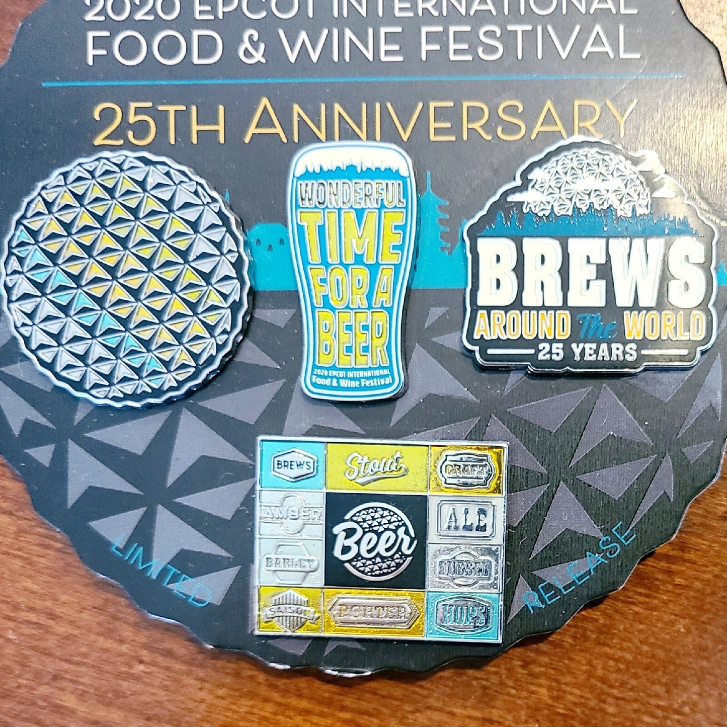 Disney Parks 2020 Epcot Food & Wine Festival Brews Around The World LE 4 Pin Set