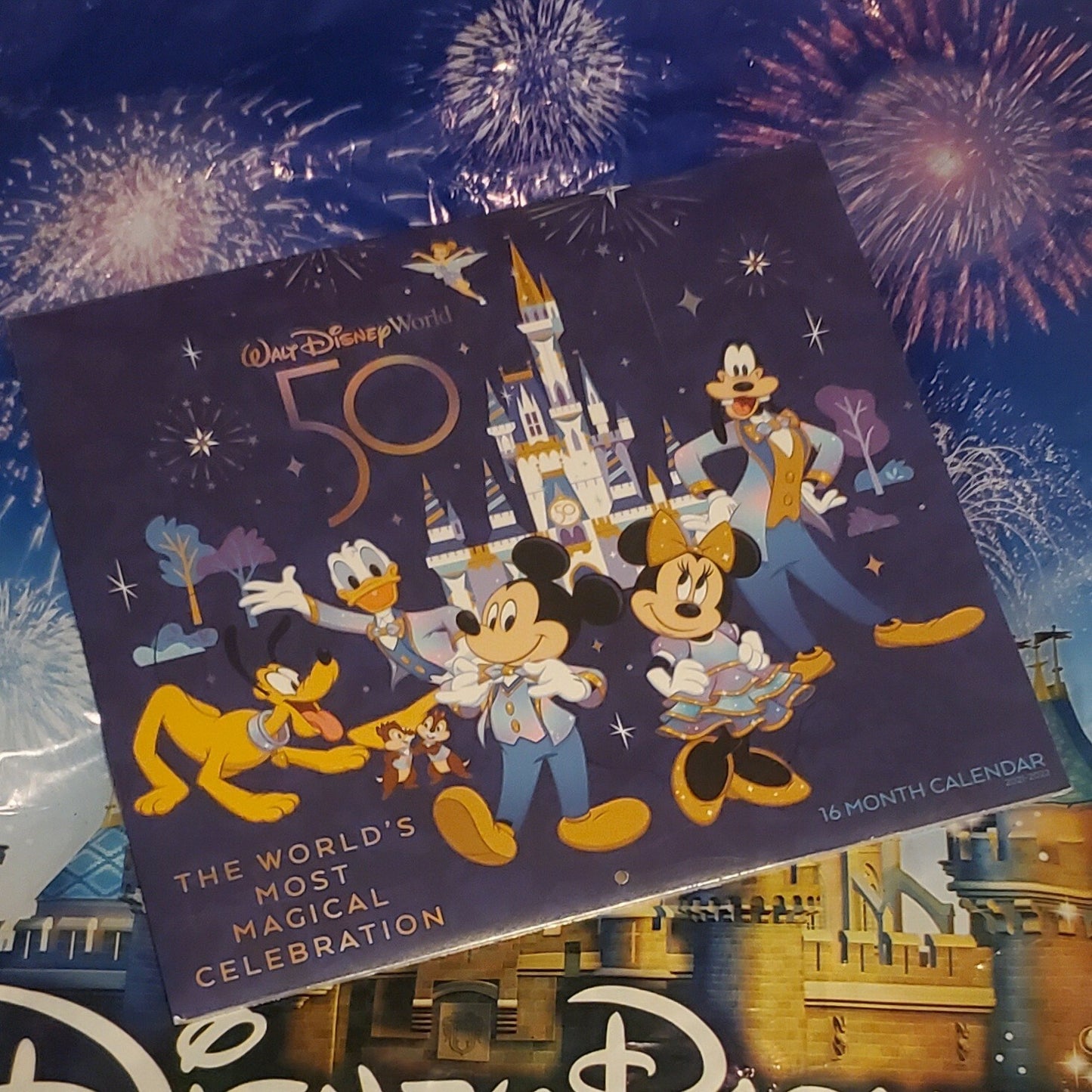 2021-22 Walt Disney World WDW 50th Most Magical Celebration Calendar 16 Month