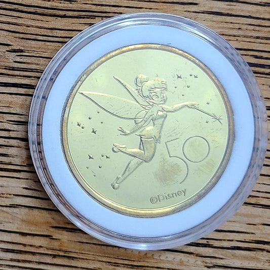 *Tinker Bell* Walt Disney World Park 50th Anniversary 1.5" Commemorative Coin