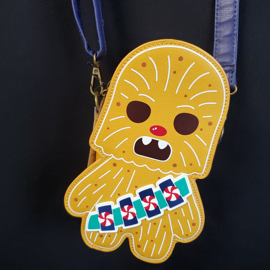 Disney Parks Star Wars Gingerbread Christmas Loungefly Chewbacca Shoulder Bag