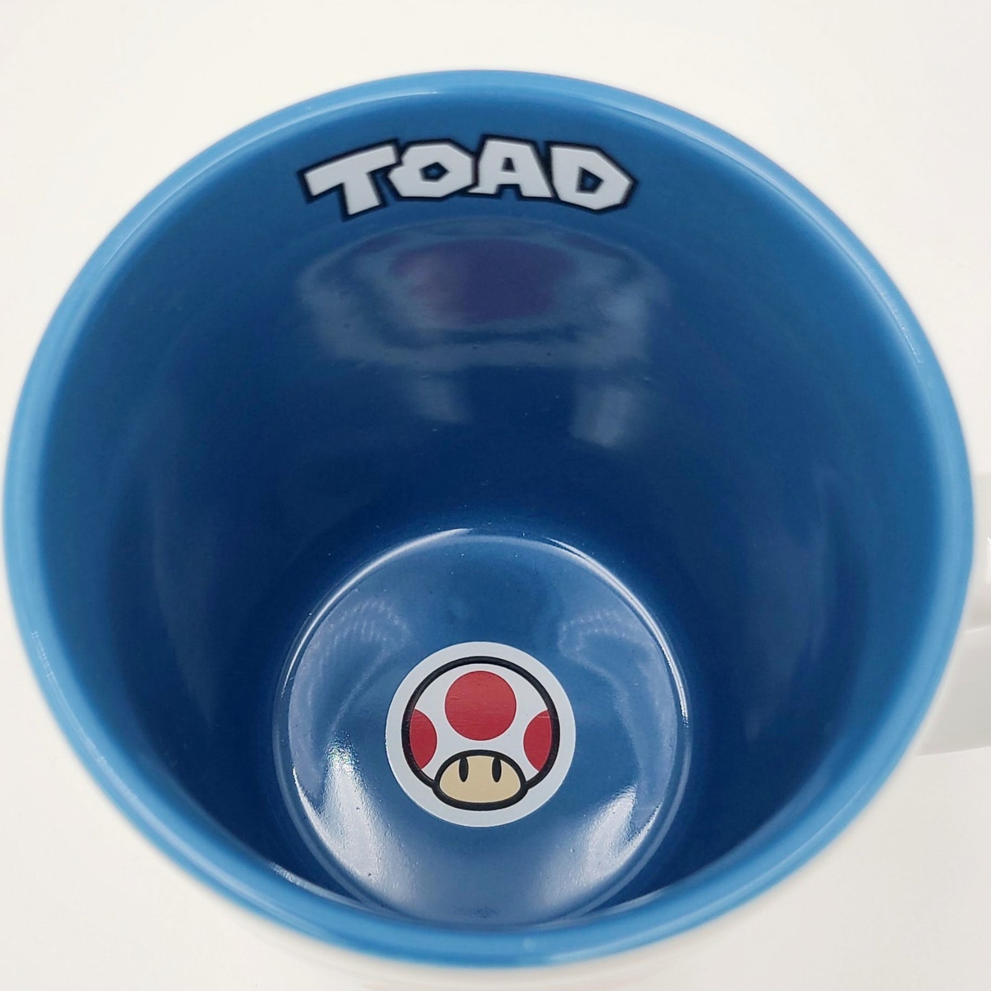 *Toad Mug* Nintendo World EPIC Universal Studios Ceramic Face Blue Mushroom NEW