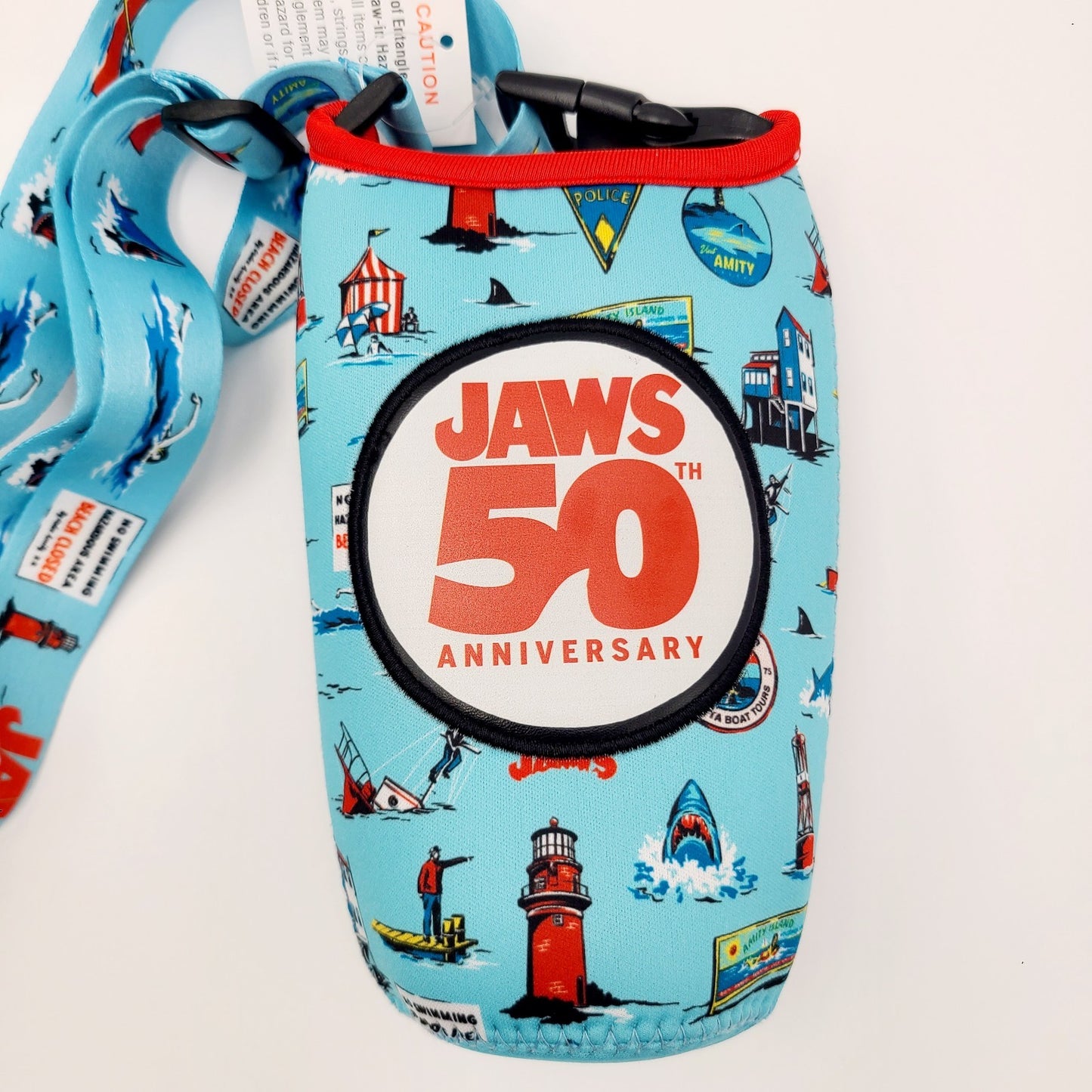 Universal Studios Florida Jaws 50th Anniversary Drink Beverage Holder Shark New