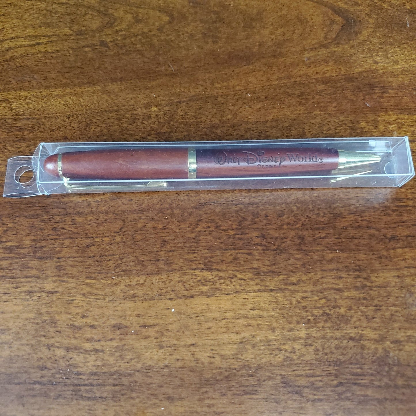 Walt Disney World Parks Rosewood Wooden Pen by Arribas NEW 5.75" long Great Gift