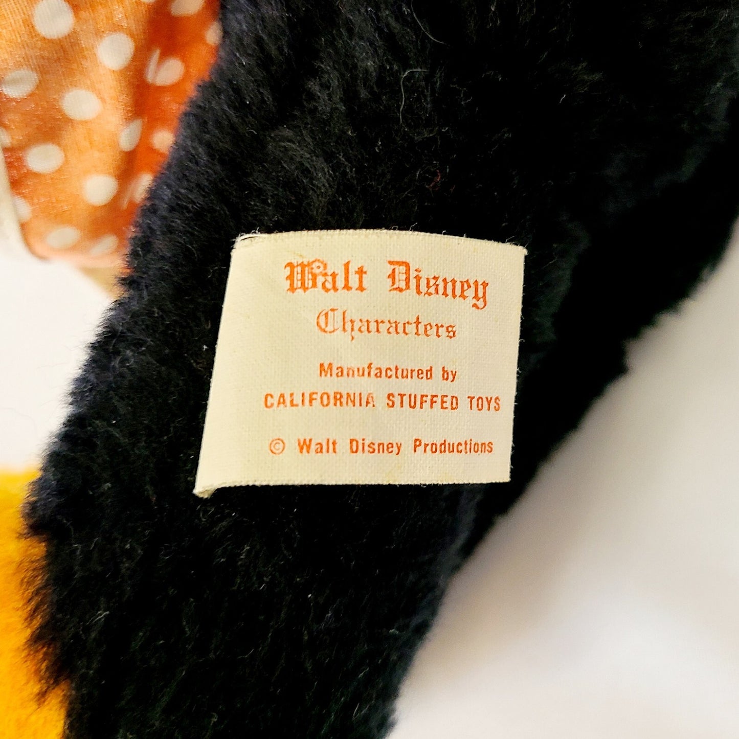 Vintage Mickey & Minnie Mouse Plush Set Walt Disney Prod. Plush California Toy