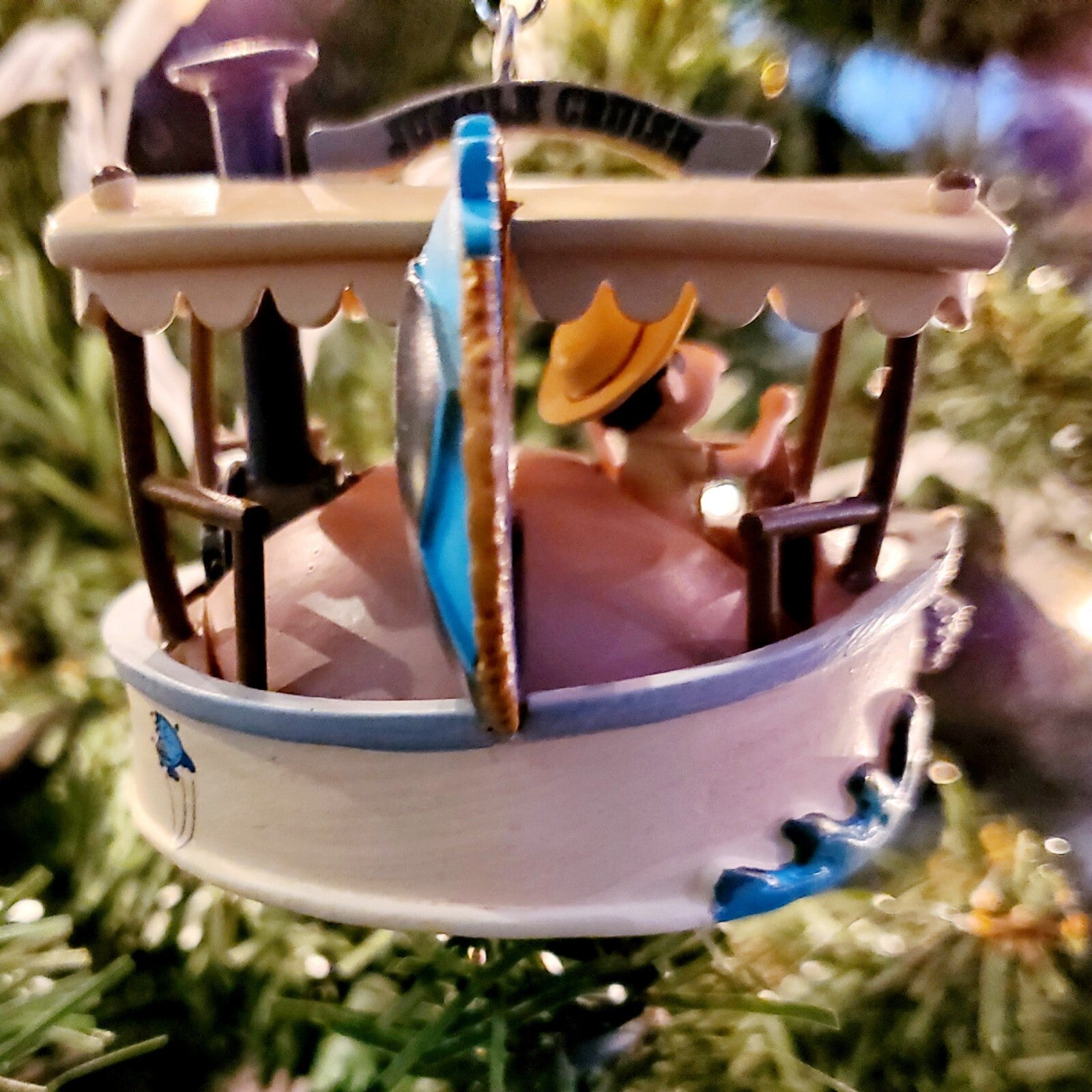 2022 Disney Parks Jungle Cruise Skipper Mickey Mouse Ear Hat Christmas Ornament