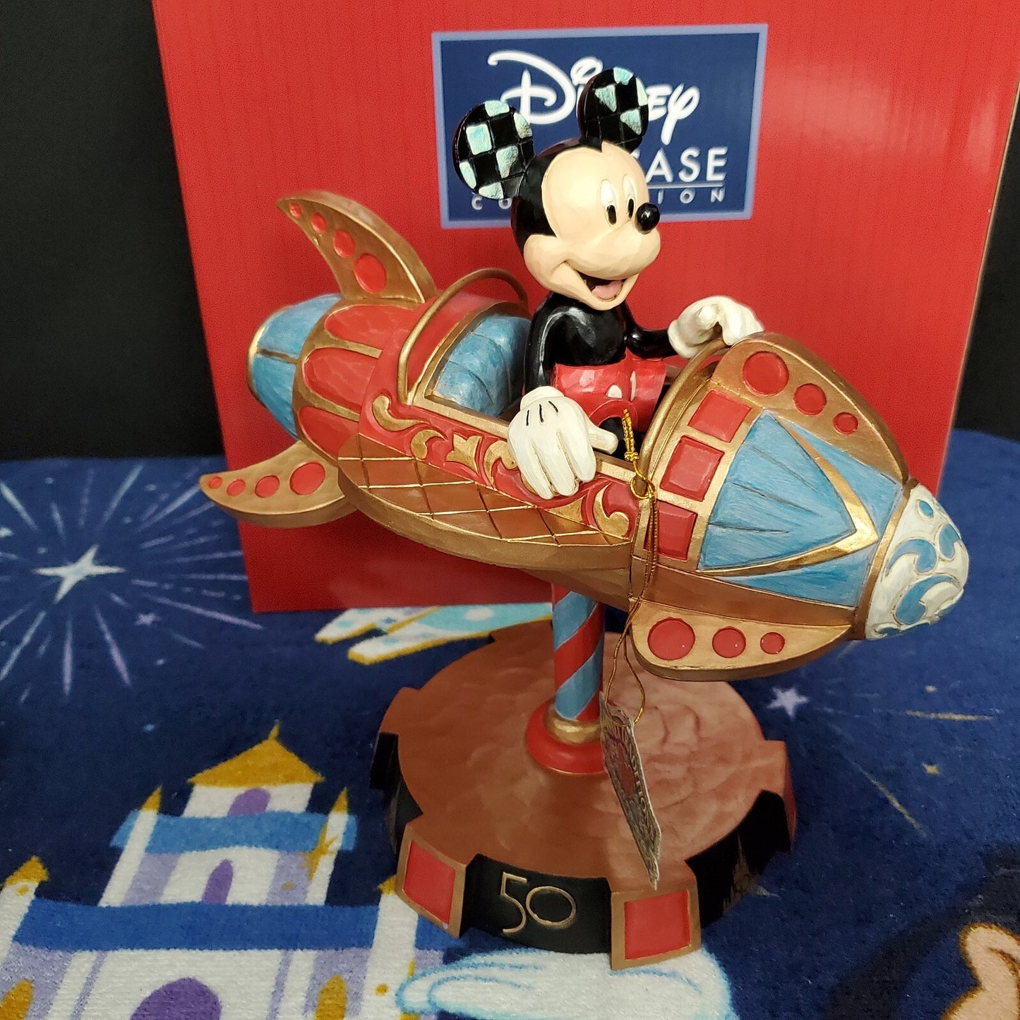2022 Disney Parks WDW 50th Anniversary Jim Shore Mickey Astro Orbiter Figurine