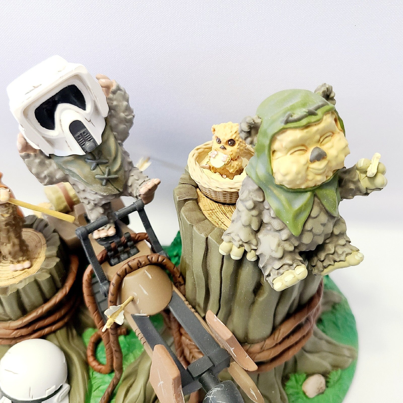 Disney Parks Star Wars Return  Jedi 40th Anniv Ewoks Collectible Figurine Ewok