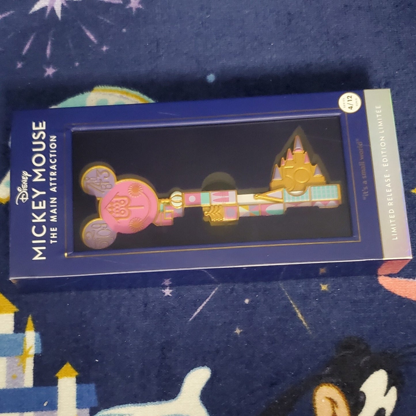 *Ears, Key, Pin Set* Disney Park Mickey Mouse Main Attraction It’s A Small World