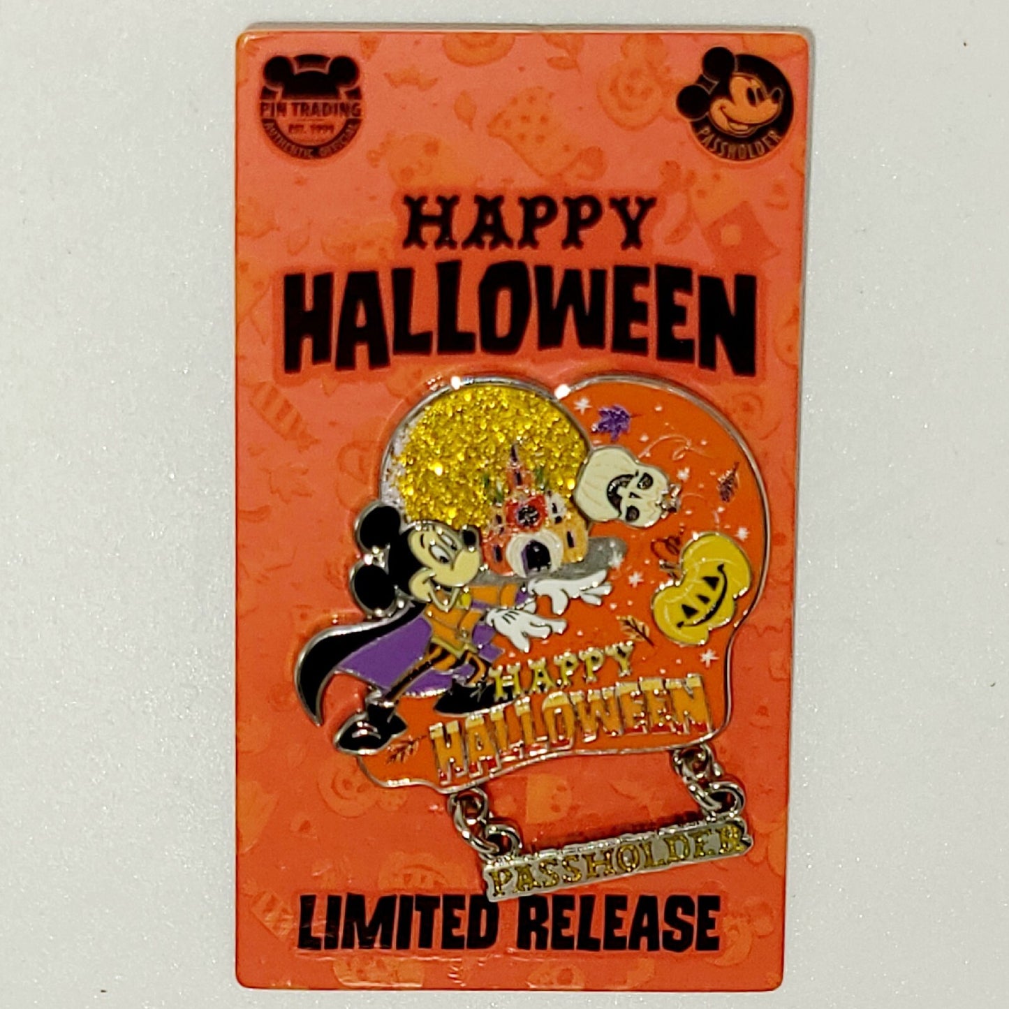 *2 Pin Set* 2021 Disney Parks Mickey Happy Halloween Annual Passholder & DVC NEW