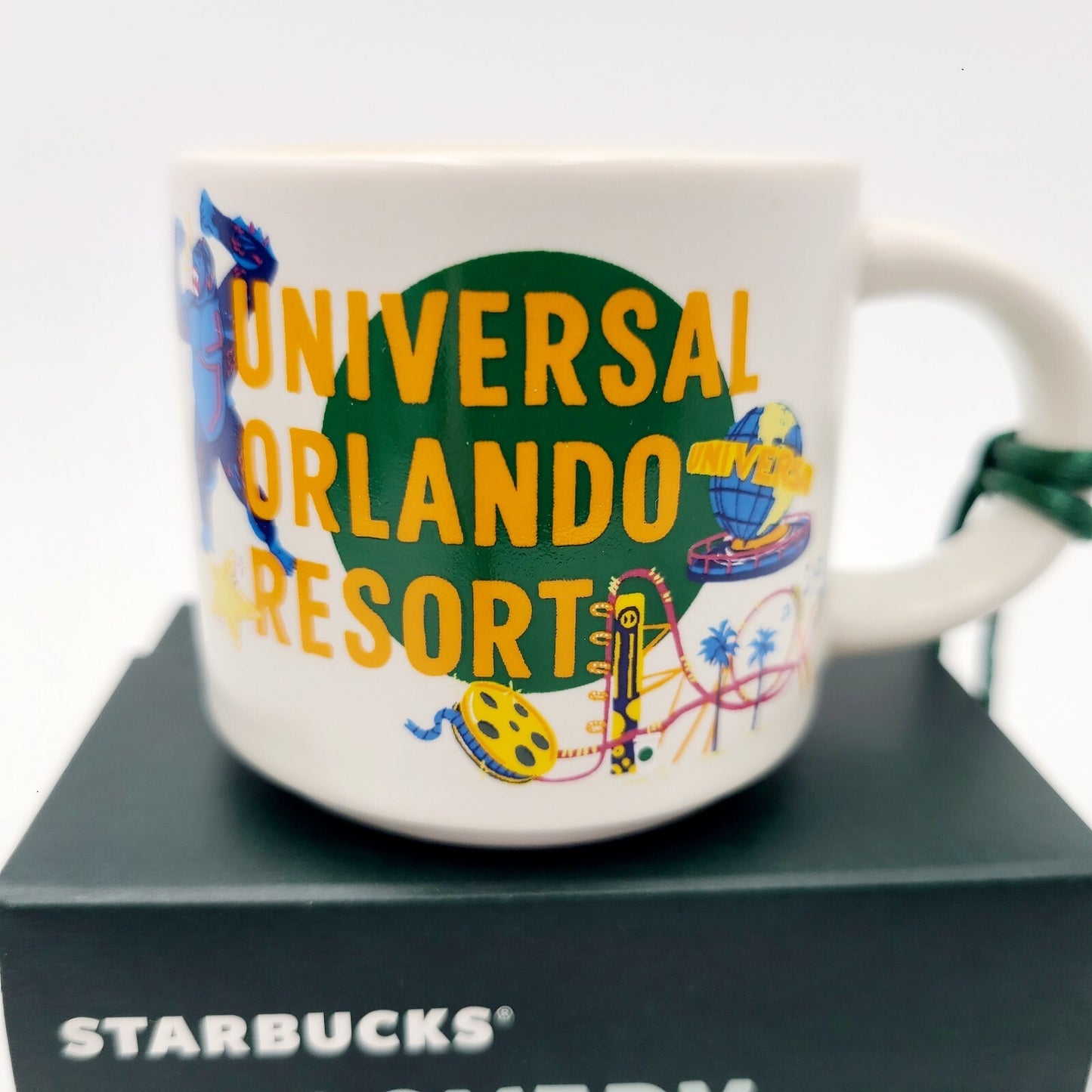 *2 oz ORNAMENT Mug* Universal Studios Orlando Resort Starbucks Discovery Series