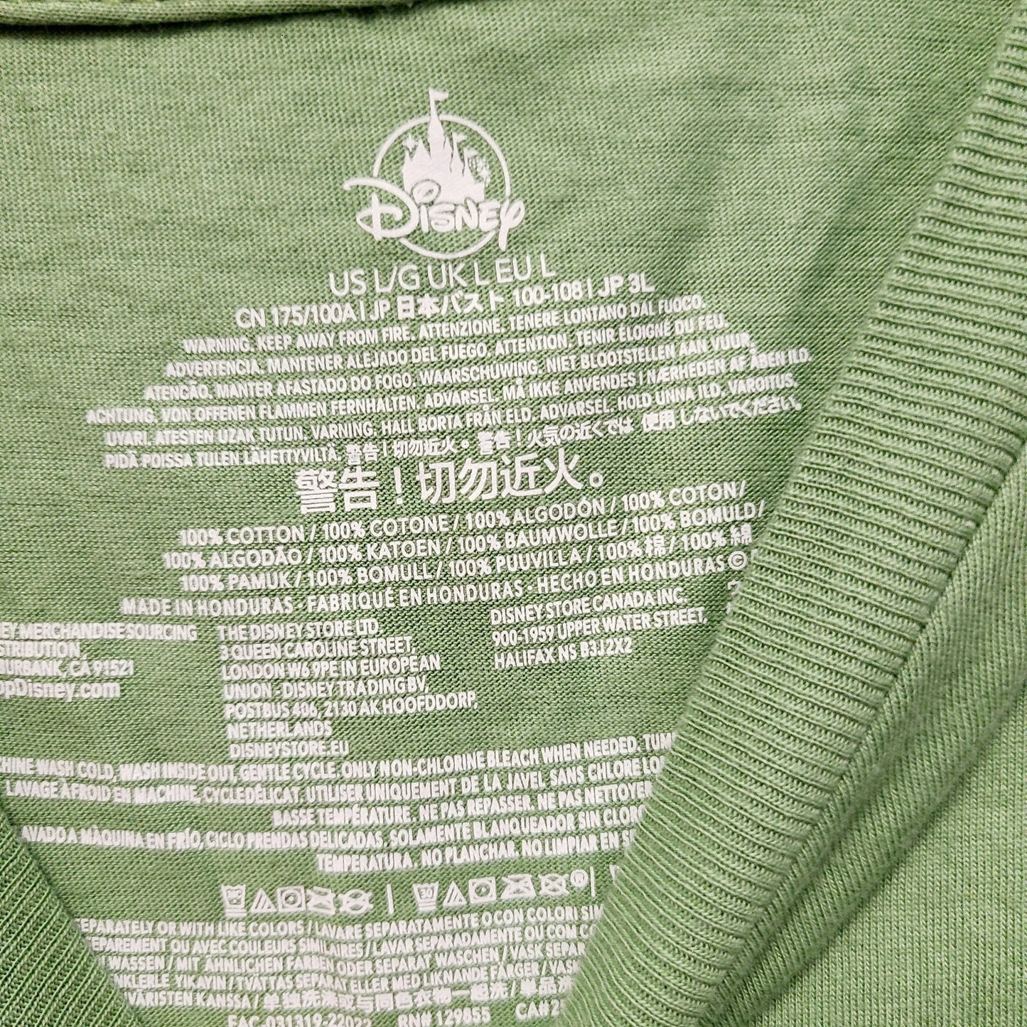 LARGE Disney Park Everest Animal Kingdom Everest Summit Gear Green T Shirt Adult