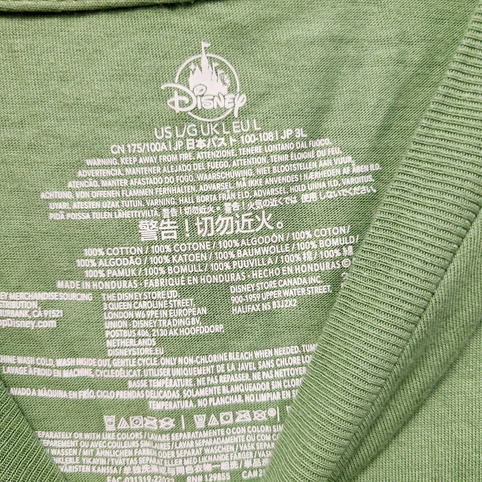 LARGE Disney Park Everest Animal Kingdom Everest Summit Gear Green T Shirt Adult