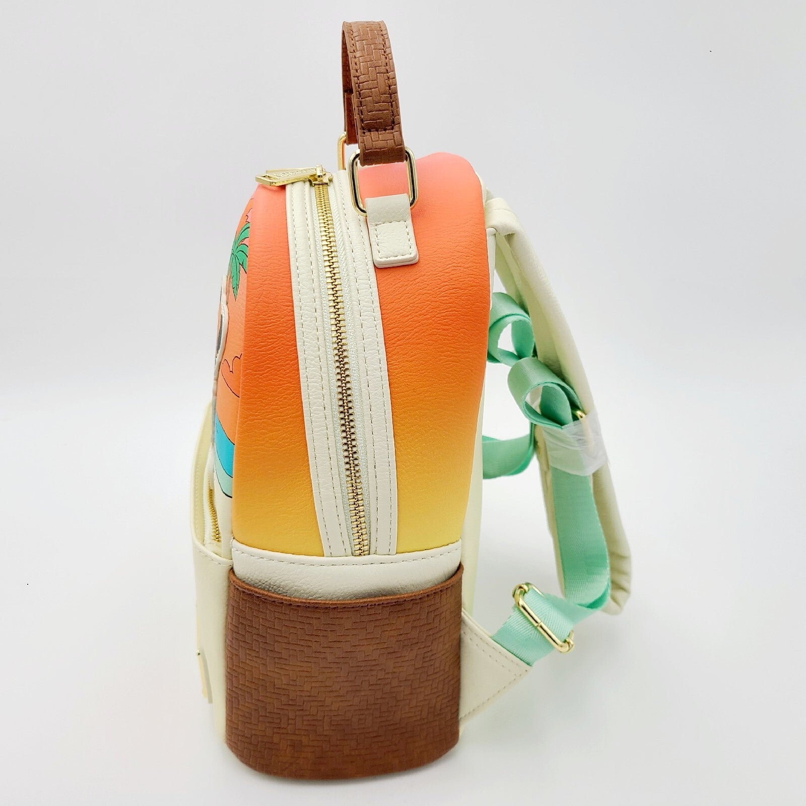 GLOWS 2024 Disney Park Mickey Minnie Summer At The Beach Loungefly Mini Backpack