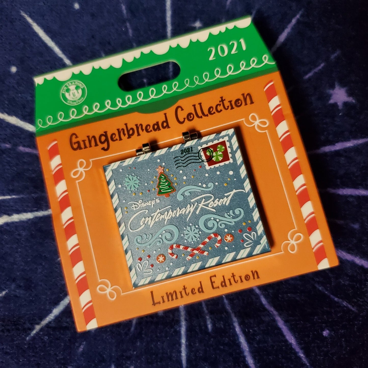 2021 Disney Contemporary Christmas Gingerbread Collection Pin Cinderella WDW