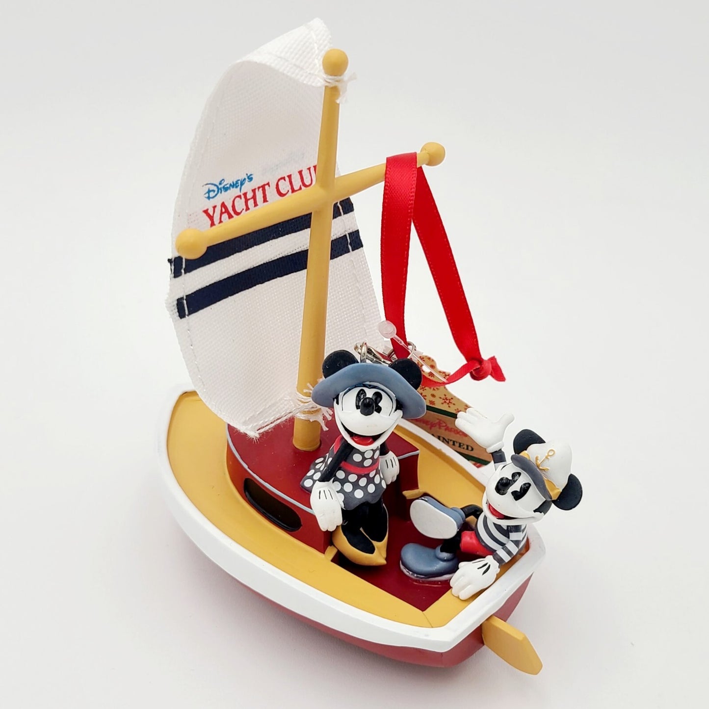 NEW Disney Parks WDW Yacht Club Resort Mickey Minnie Christmas Ornament 2024