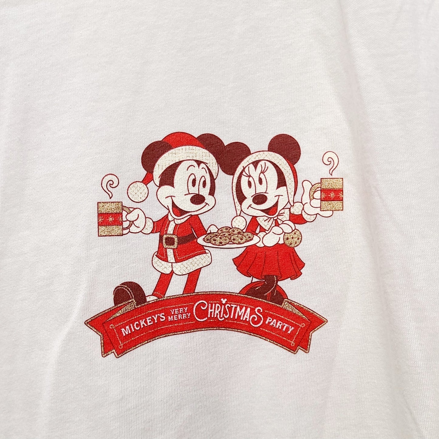 LARGE 2025 Disney Park Minnie Mickey's Very Merry Christmas Party T-Shirt Castle