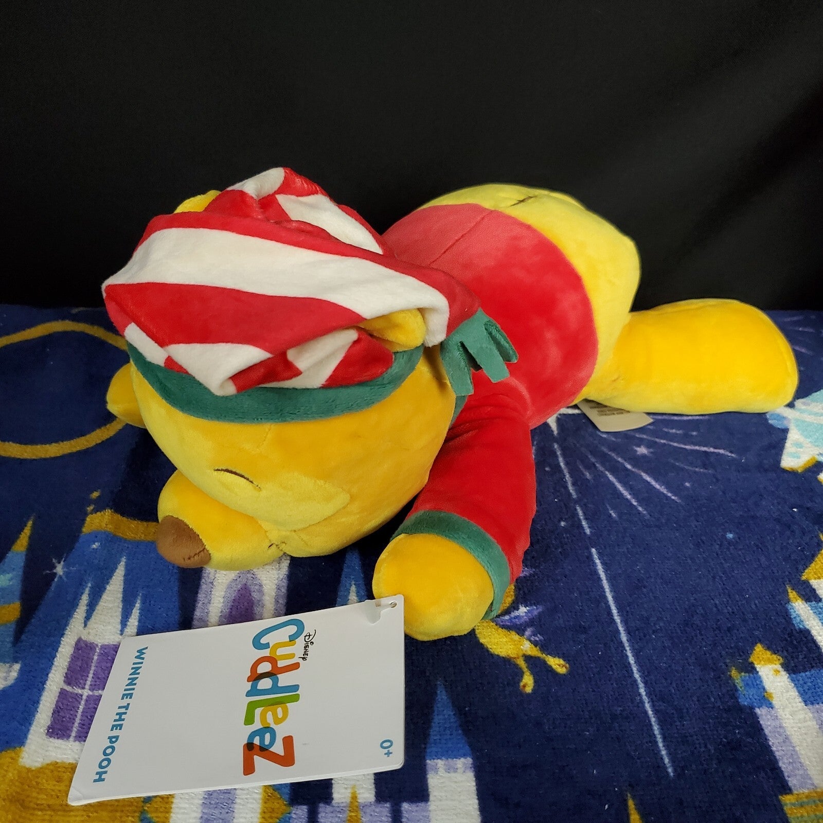 2022 Disney Parks Holiday Christmas Cuddleez Winnie The Pooh 13” Plush New