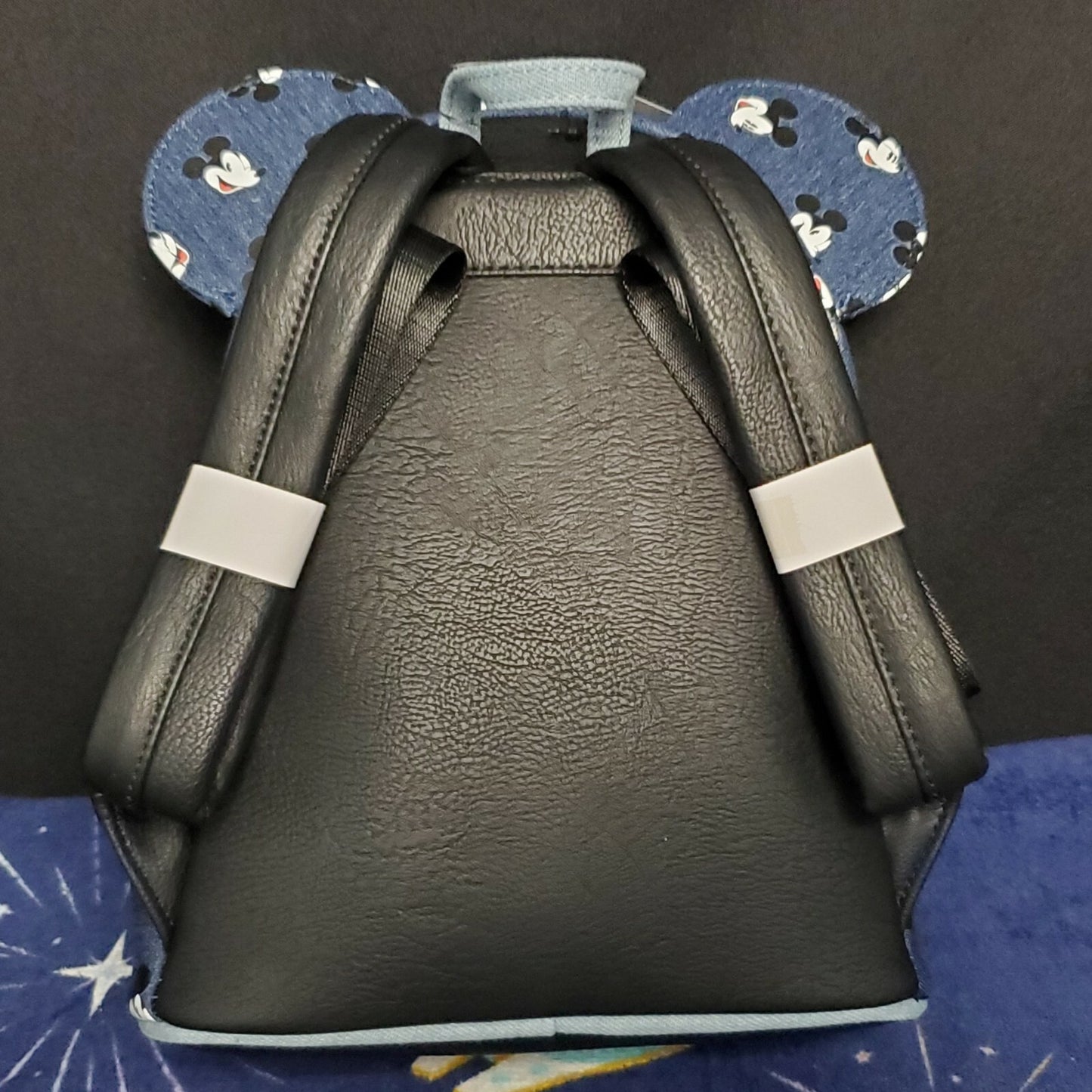 *Loungefly Mini Backpack & Wallet Set* Disney Park Mickey Mouse Blue Denim NEW