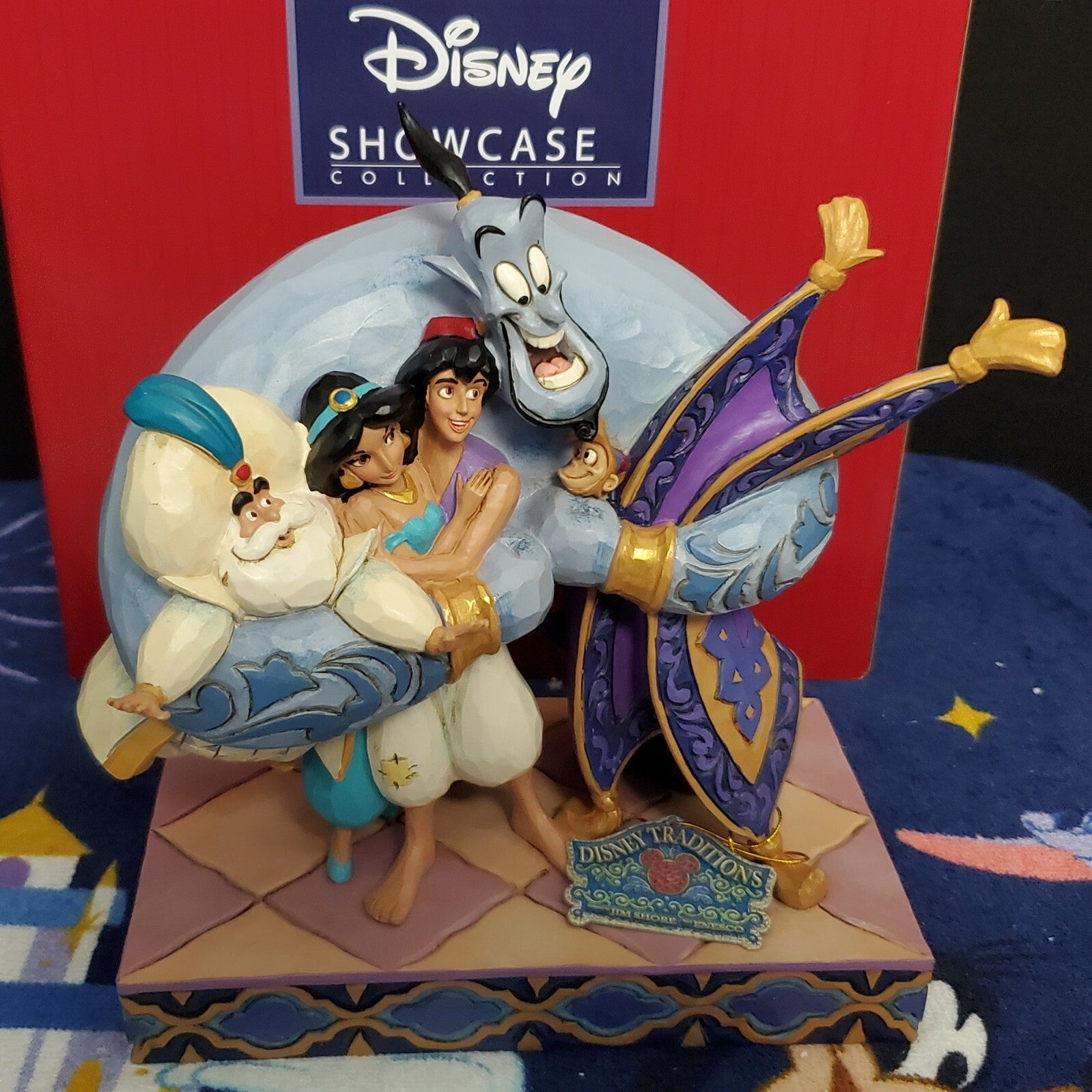 Disney Parks Enesco Jim Shore Traditions Aladdin Group Hug NIB 6005967 Jasmine