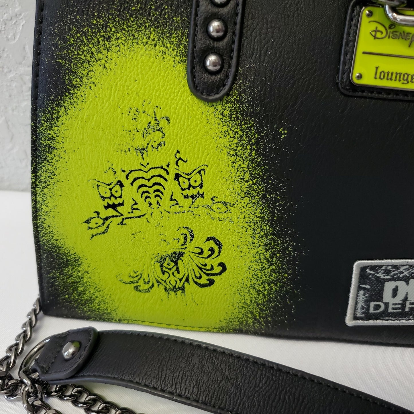 NEW Walt Disney World Park Loungefly Haunted Mansion Satchel Purse Crossbody Bag