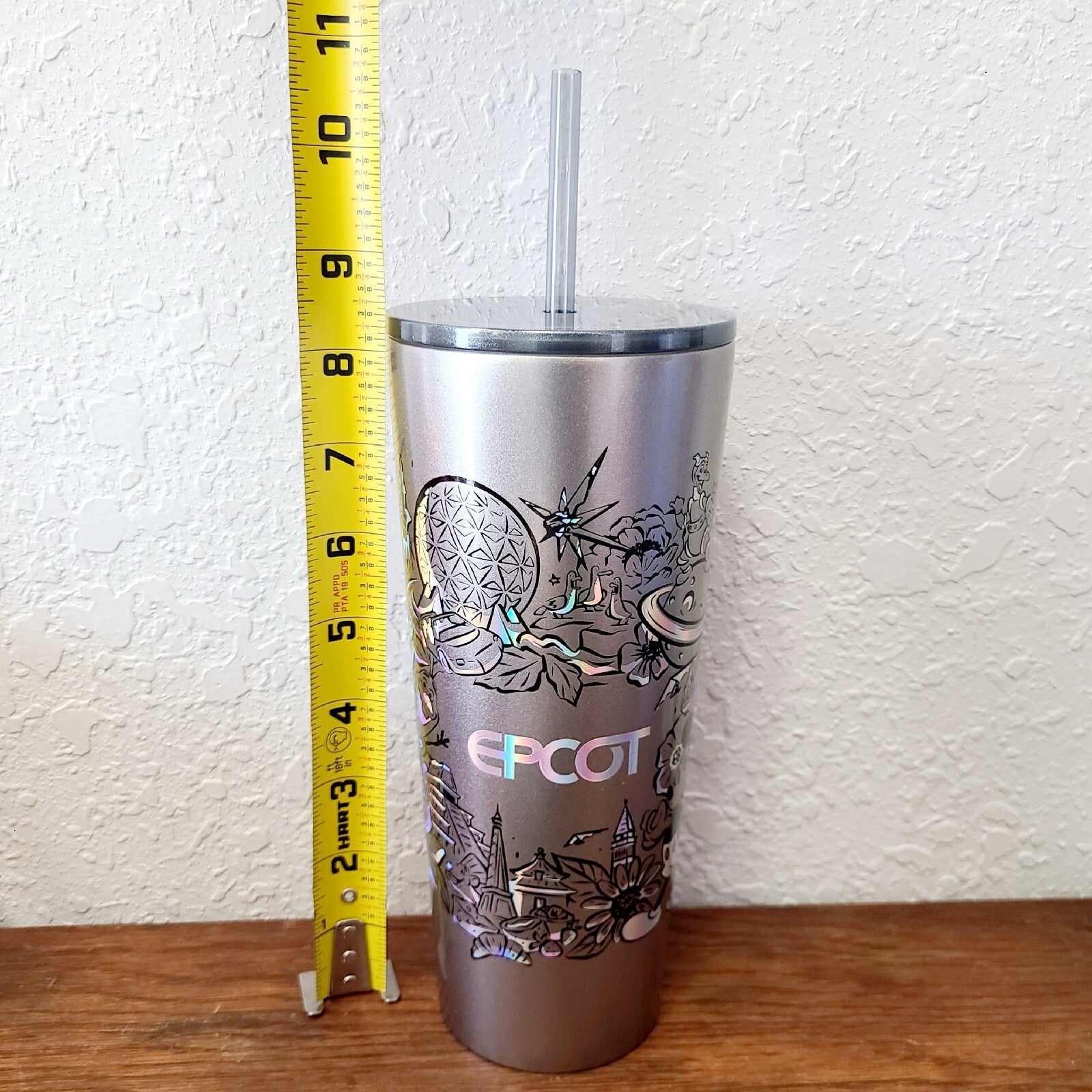 2023 Disney Parks Epcot Figment Olaf Park Icons Metal Tumbler Cup Starbucks NEW