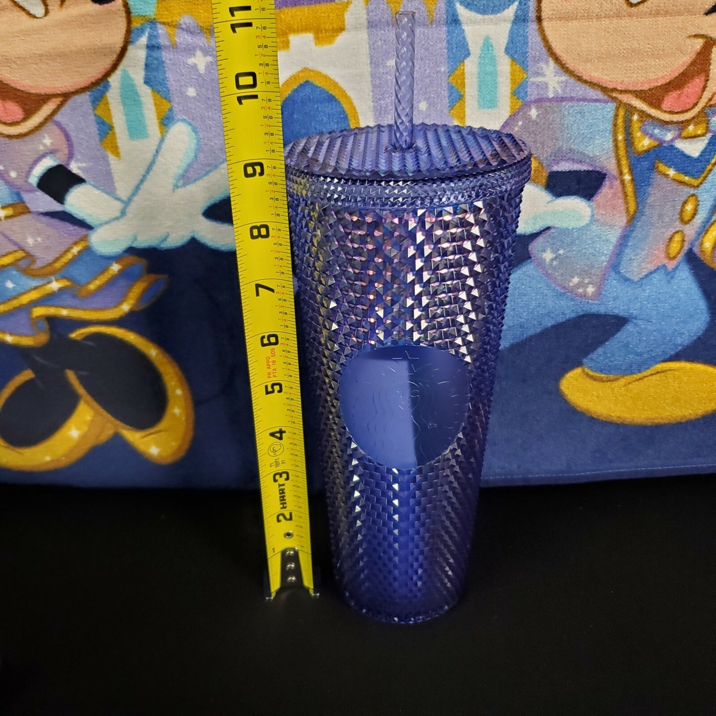 2021 Walt Disney World Parks 50th Anniversary Starbucks Bling Blue Tumbler NEW