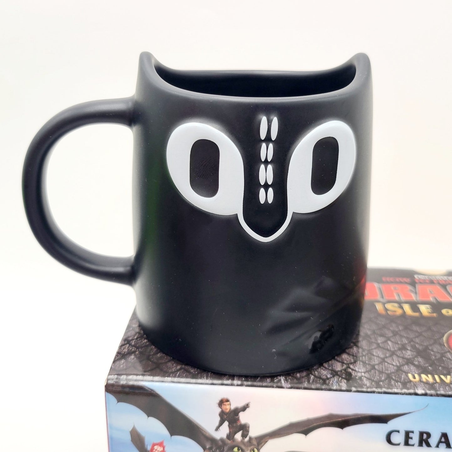 *2 Mug Set* Universal Epic How To Train Your Dragon Night Light Fury Ceramic Cup