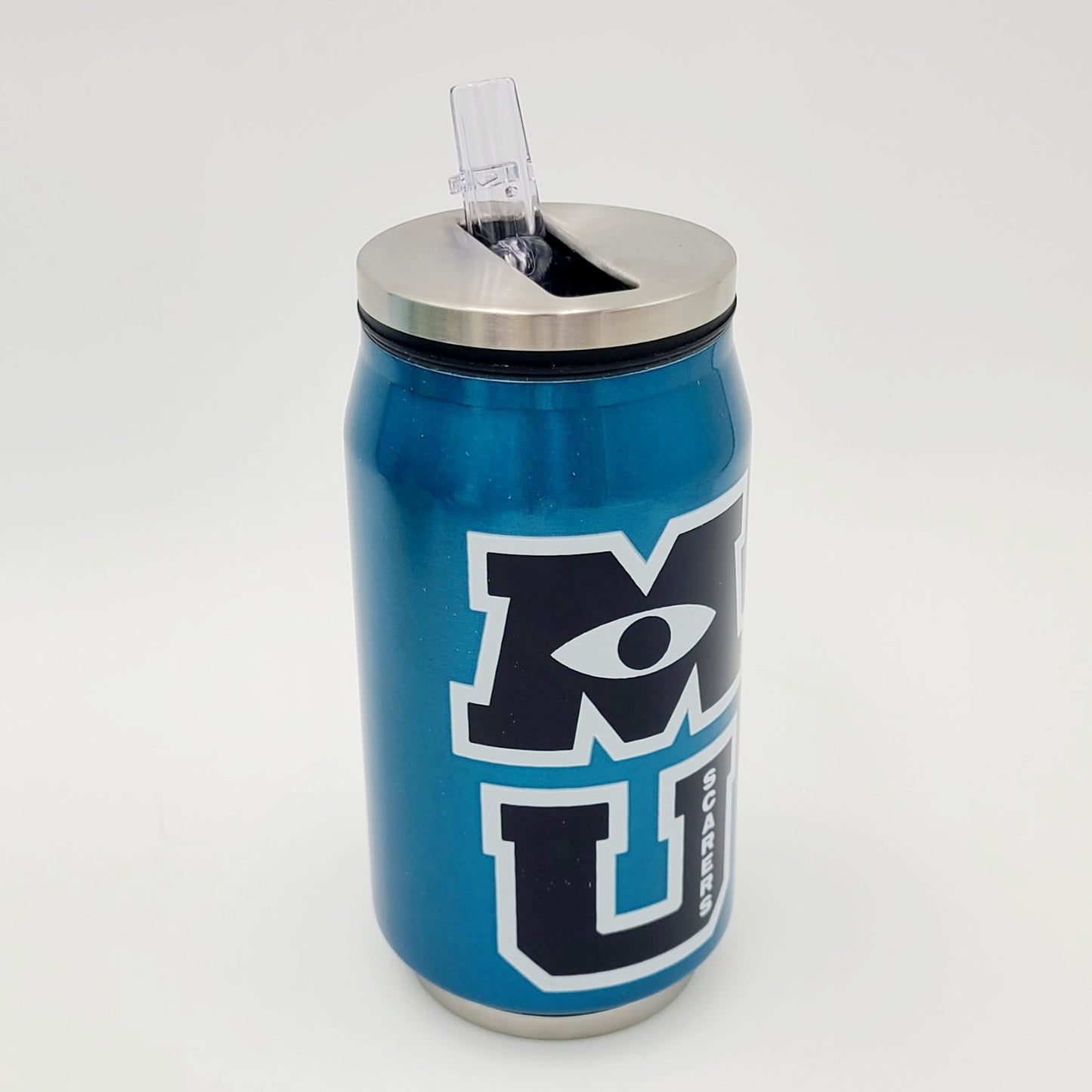 Disney World Parks Monsters University Stainless Steel Tumbler with Straw Sipper